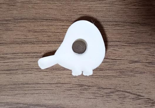 出所：筆者撮影（セリア、雪の妖精 マグネット 4P）