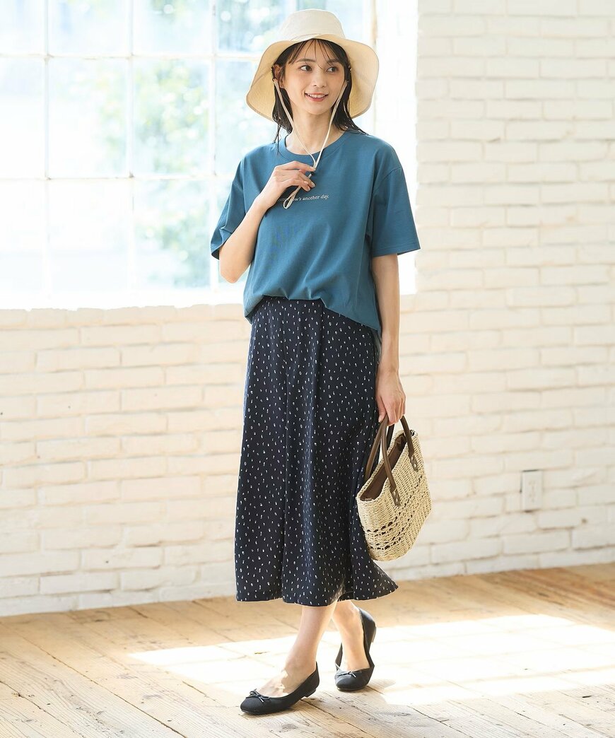 出所：ハニーズ公式　短め丈ガウチョパンツ