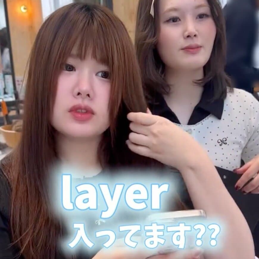 ロングの女性が「韓国っぽい感じに」と希望したら…トレンド感満載の姿に「めっちゃ可愛い」と大興奮！