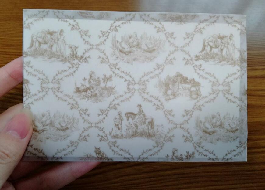 筆者撮影（セリア、レターセット 4セット トワルドジュイスタイル）