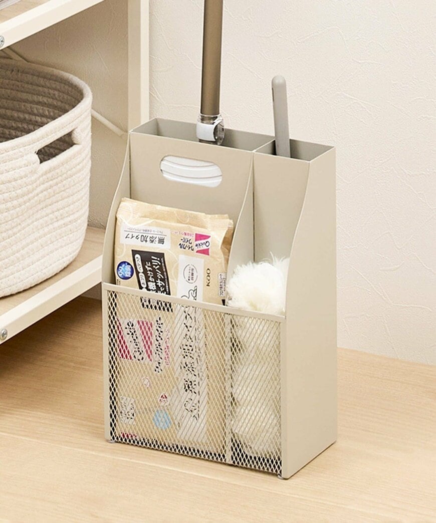 3COINS公式　お掃除ワイパー収納シングル／クイックルコラボデザインの画像