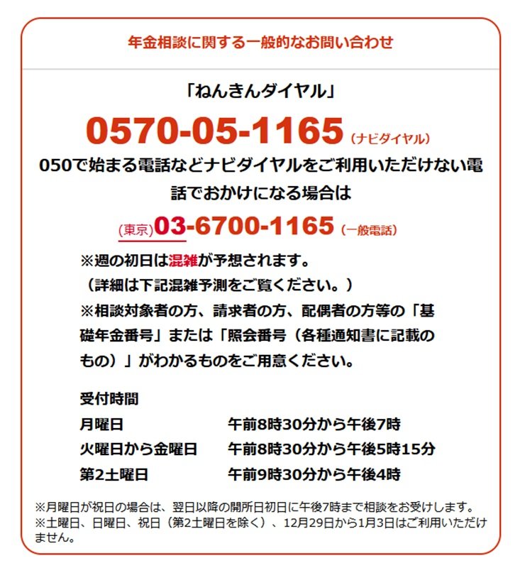 ねんきんダイヤル