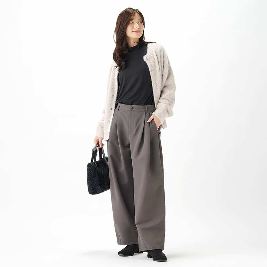 ワークマン公式　レディースシャギークルーカーデガン