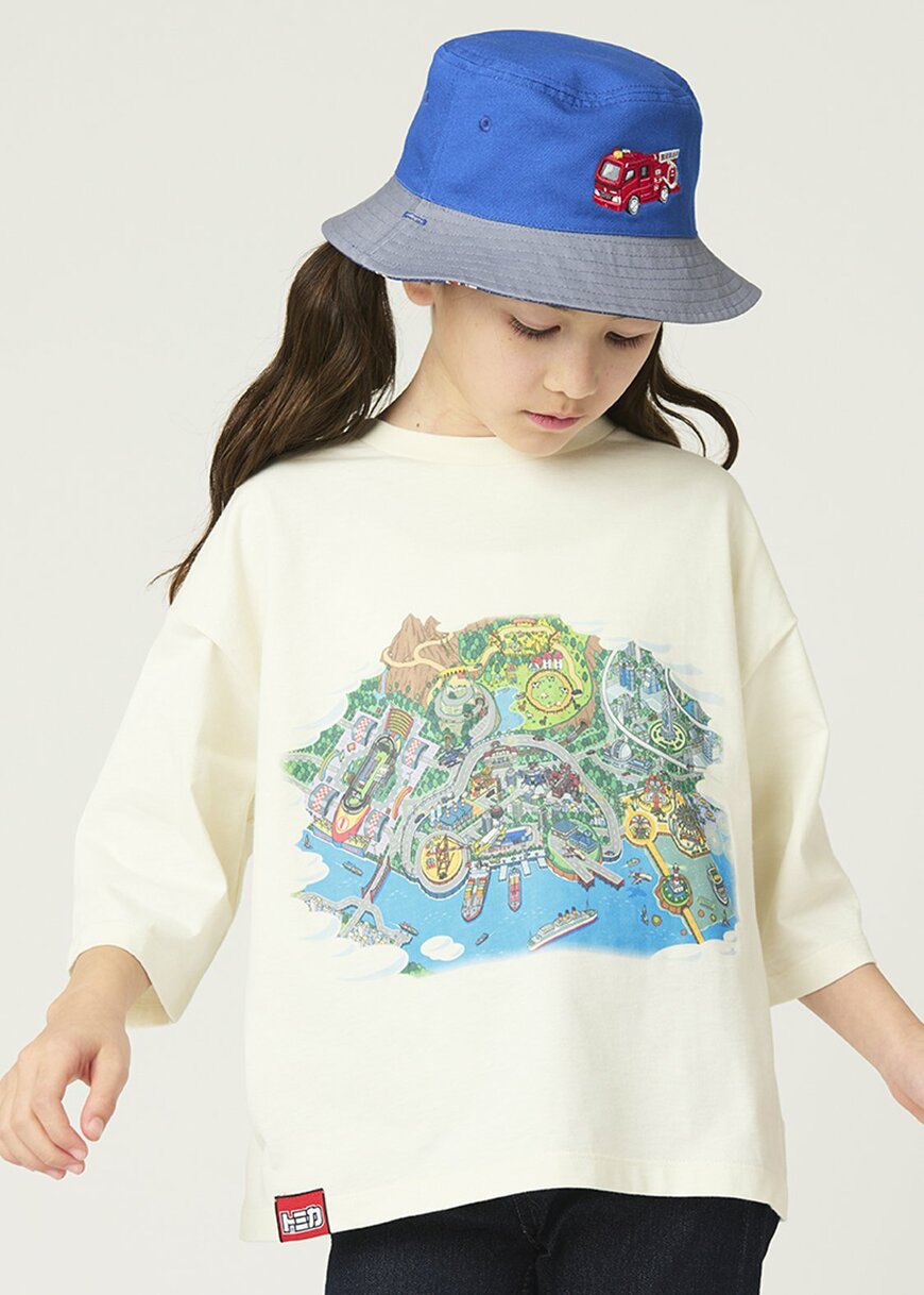 グラニフのトミカワールドへようこそ!|キッズビッグTシャツ商品画像