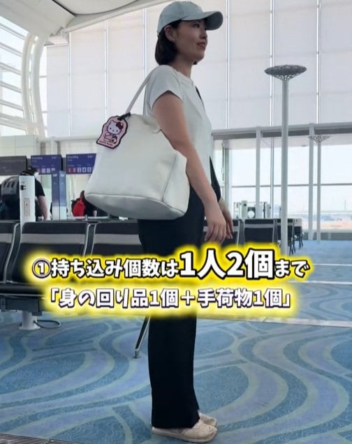 機内持ち込み荷物は2個まで
