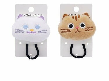 白猫に黒猫、茶トラも！ダイソーの猫ちゃんデザイン〈110円ヘアゴム
