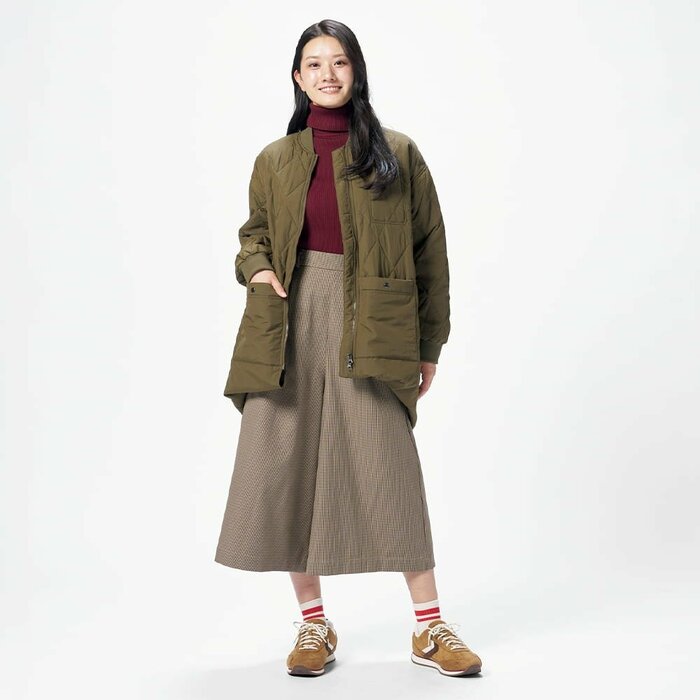 合わせる服に応じて丈を調整できるのがいいですね