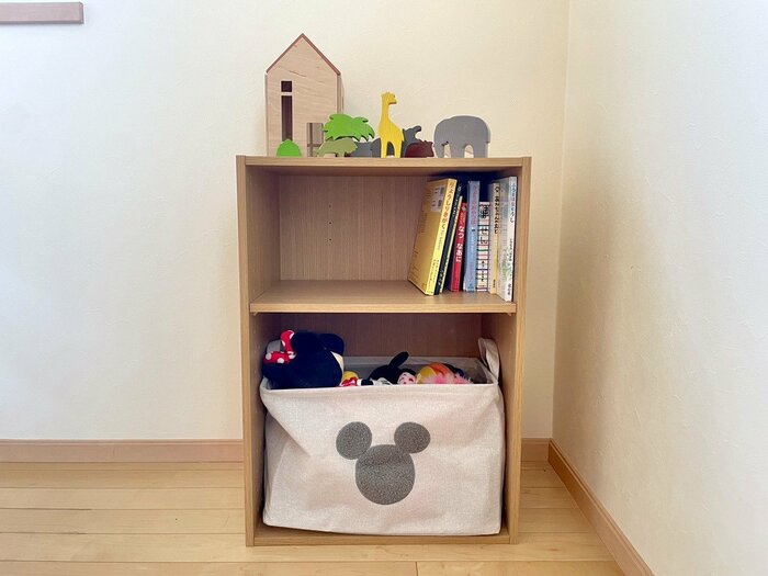 カラーボックスに入れてみると、シンデレラフィット