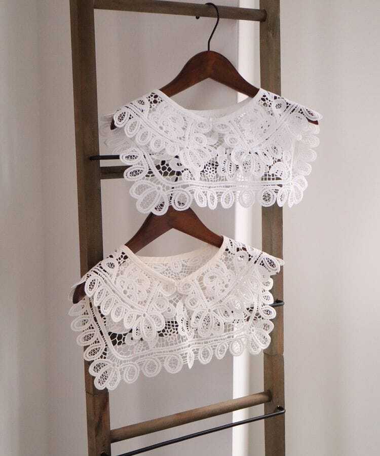 出所：ハニーズ公式通販 付け衿（レースセーラー）