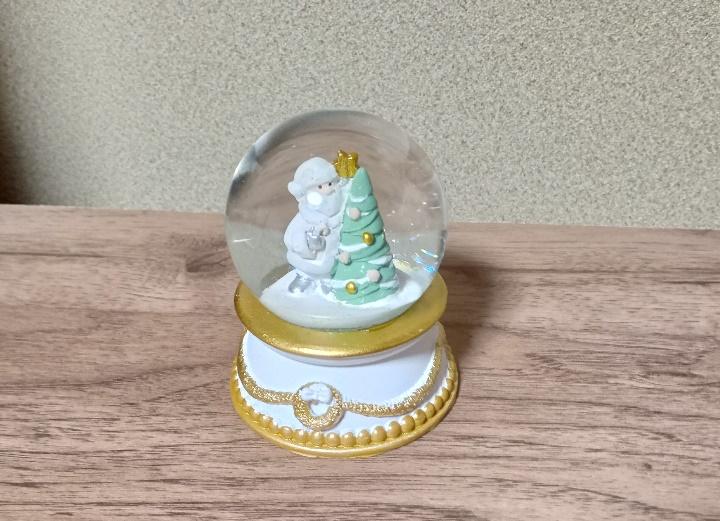 出所：筆者撮影（ダイソー、LEDスノーボール（ホワイト））