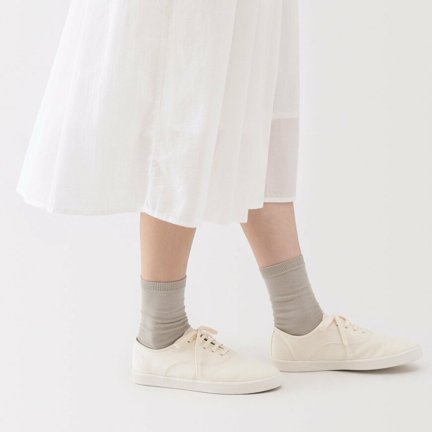 無印良品公式 婦人 足なり直角 履き口やわらか 靴下(口ゴムなし・三層)