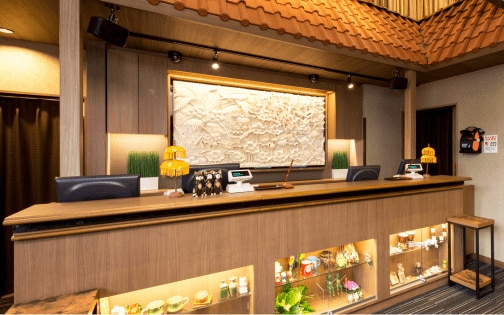 バリをイメージしたフロント