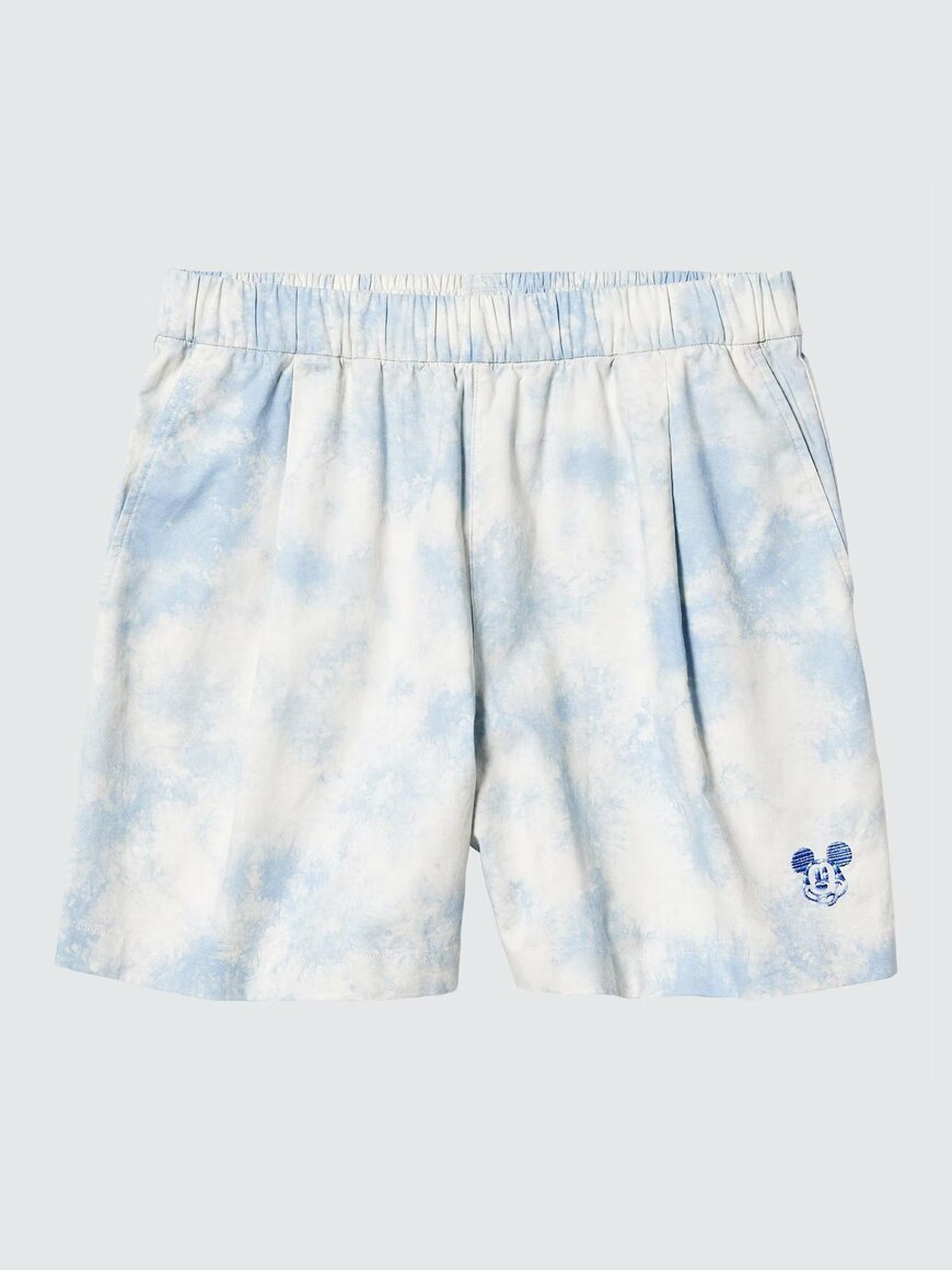 ユニクロ公式　ディズニー イン ブルー イージーショートパンツ（商品番号: 475687）　画像