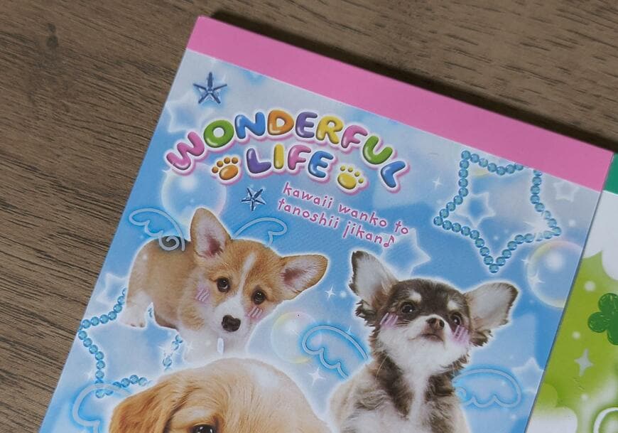 セリア、メモ 50P 平成レトロ筆者撮影画像