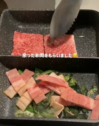 お肉を焼いていきます