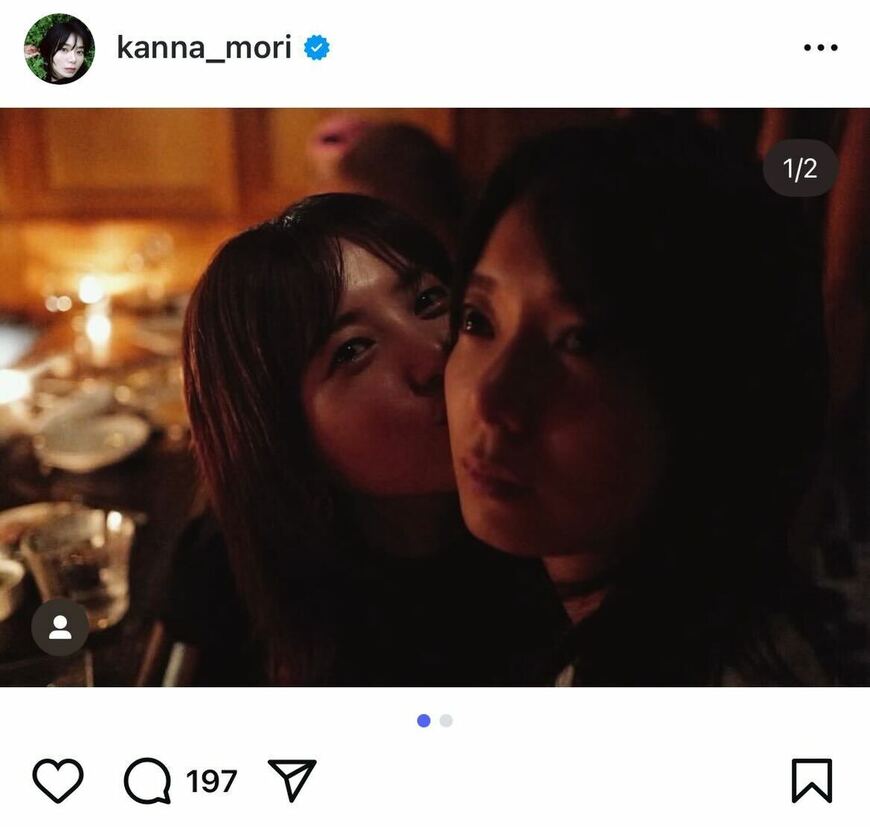 出所：森カンナのInstagram（@kanna_mori）参照日：2025年8月11日