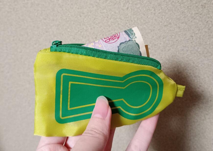 筆者撮影（ダイソー、コインケース　古墳柄）