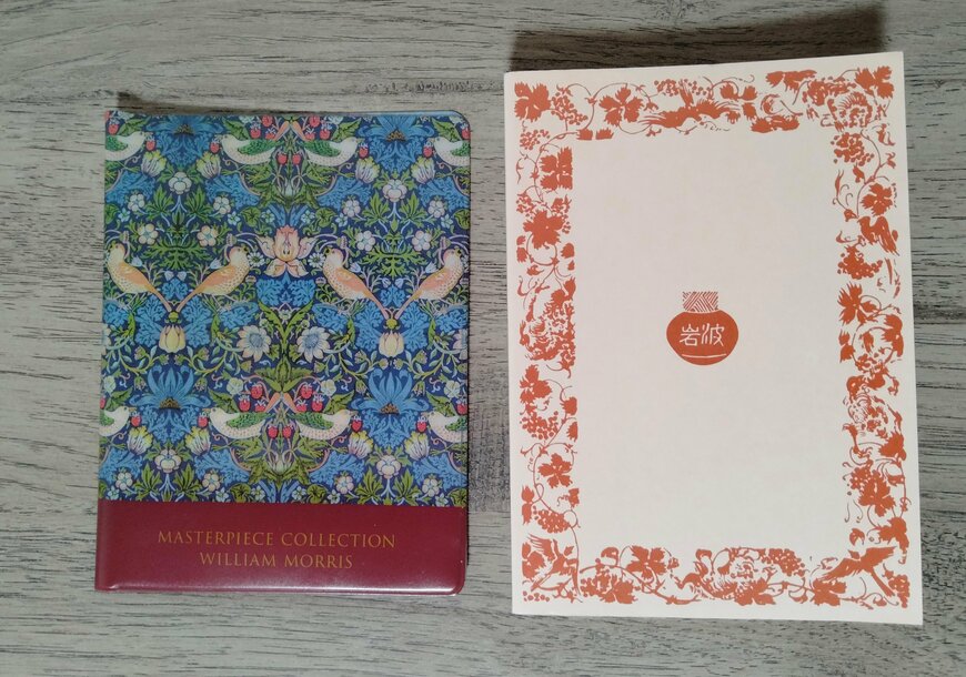 筆者撮影（セリア、カードケース ウィリアム・モリス）