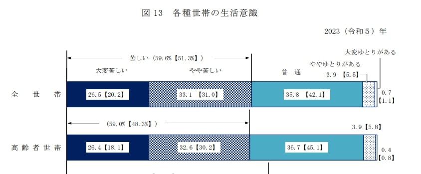 出所：厚生労働省「2023年 国民生活基礎調査」