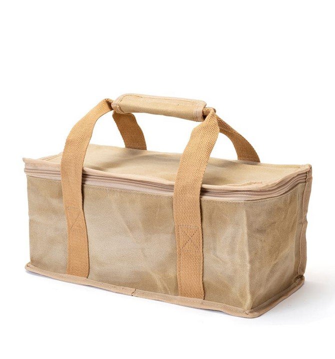 パラフィン帆布スクエアトート