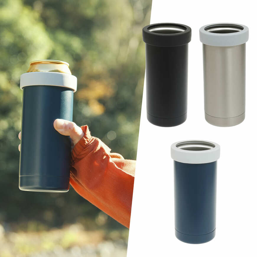 真空保冷500ml缶ホルダー