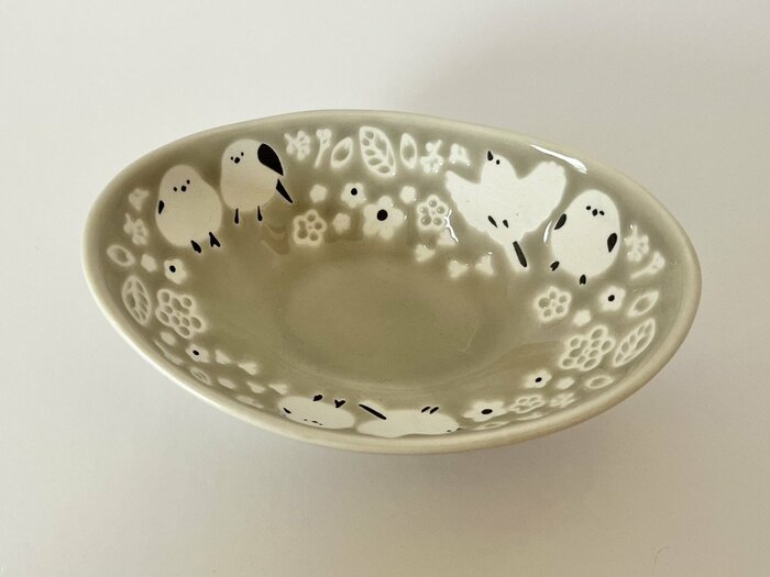 深さがあるオーバルボウル