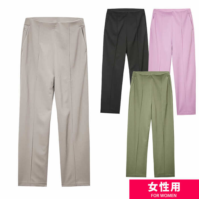 レディース撥水シーンレスピンタックパンツ