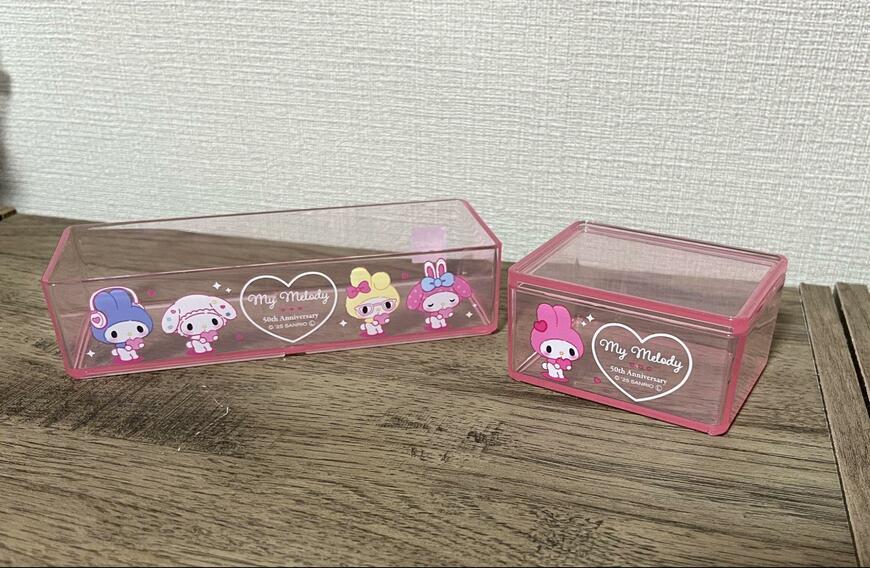 筆者撮影（ダイソー、システムケース M MM 50周年 41692 / システムケース S MM 50周年 41691）