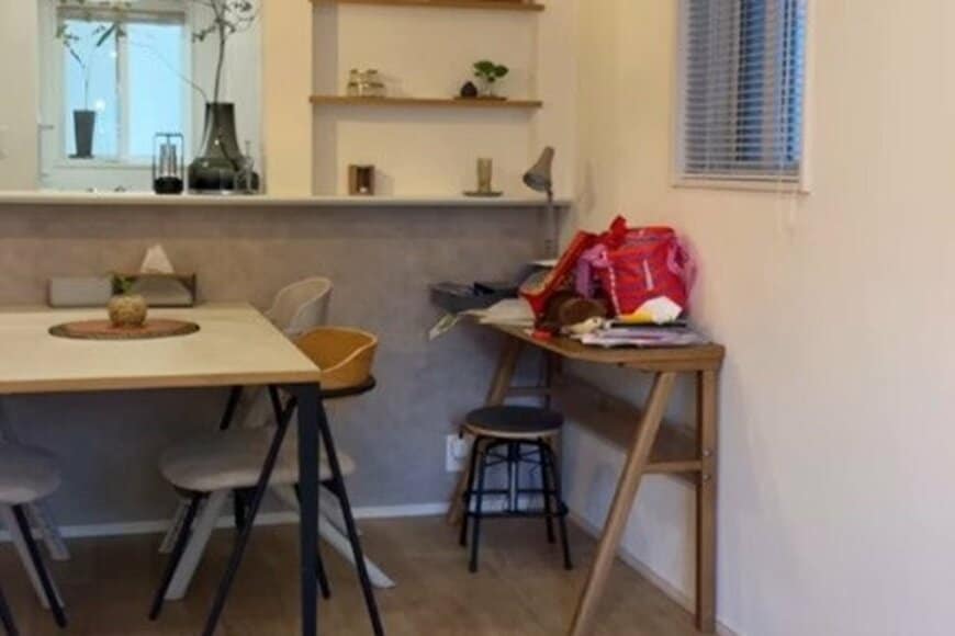 【建売住宅をナチュラルモダンに】キャスター付き収納ボックスをDIY　リビングのスタディスペースがすっきり大変身！