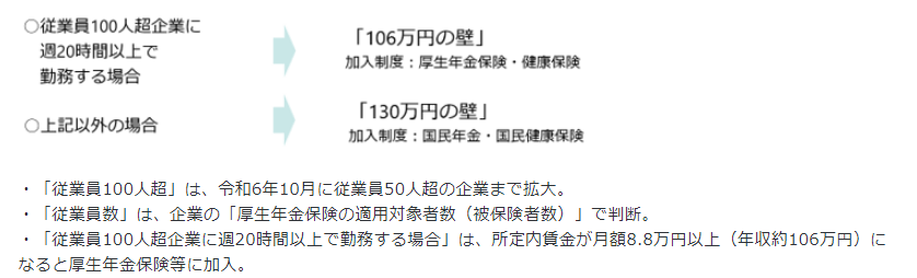 出所：厚生労働省「年収の壁・支援強化パッケージ」