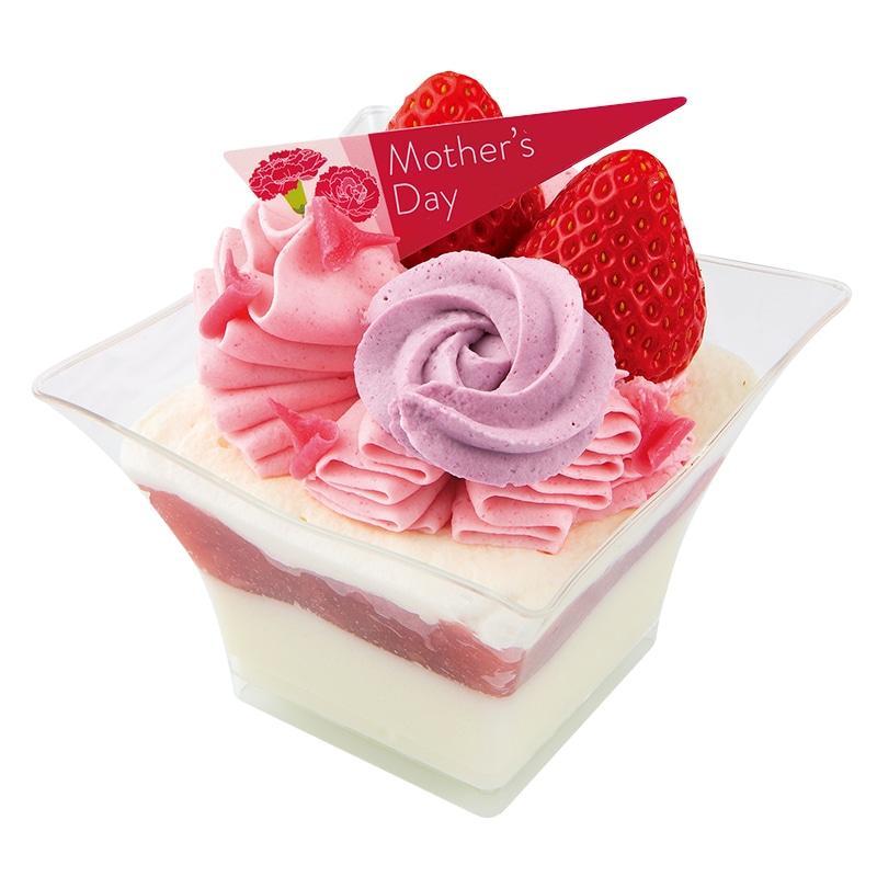 母の日 お花のカップデザート