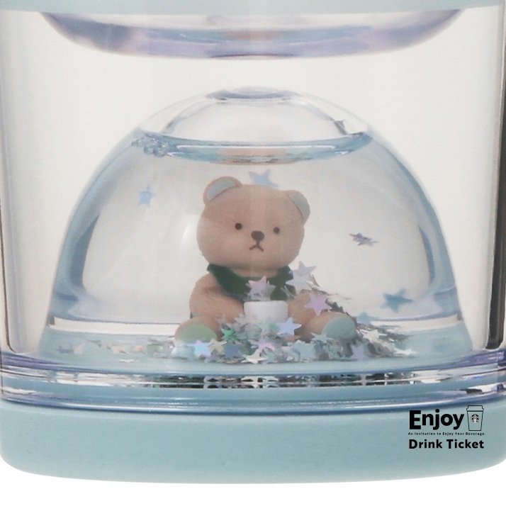 gelato pique ベアスノードームボーダータンブラー ミントグリーン 355ml