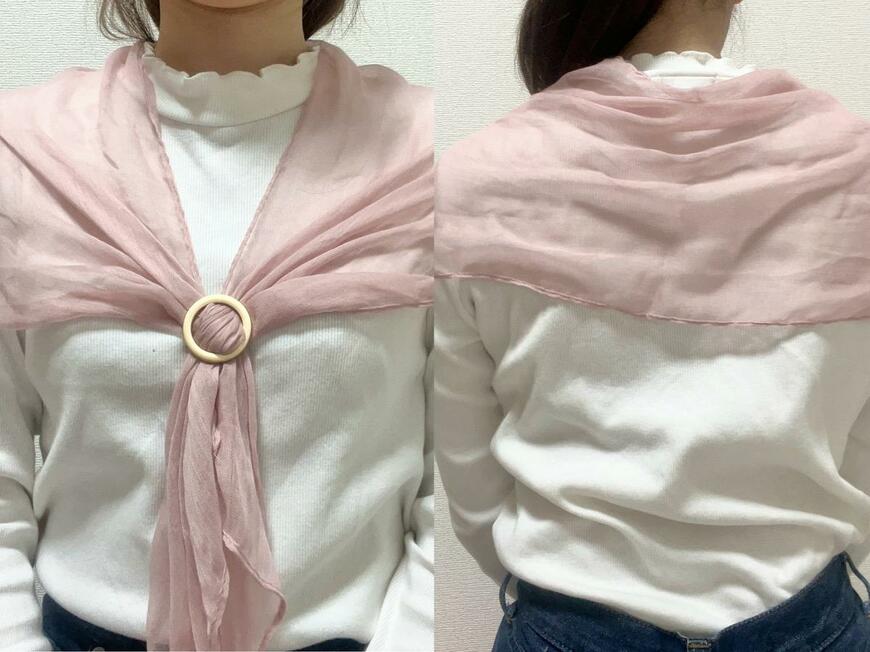 セリア「ベーシックストール」「スカーフリング」