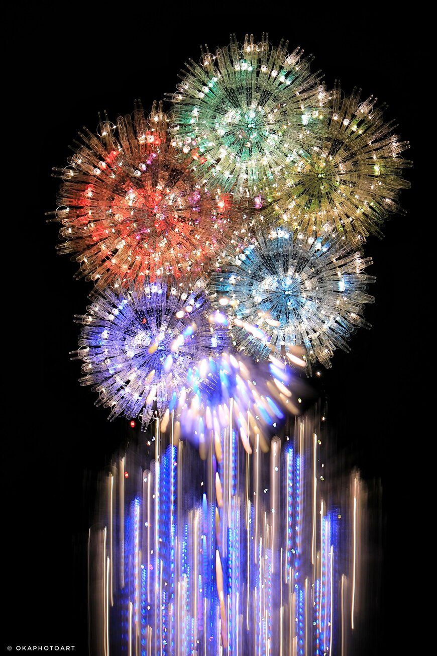 夜空を彩る美しい花火