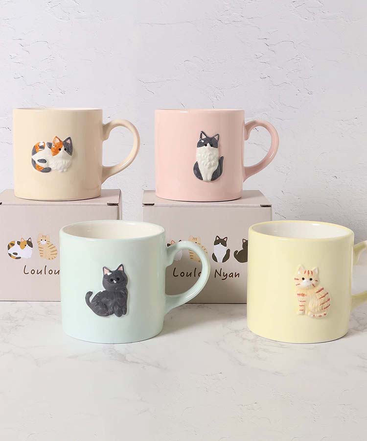 出所：Bleu Bleuet（ブルーブルーエ）公式サイト　Loulou Nyanマグ