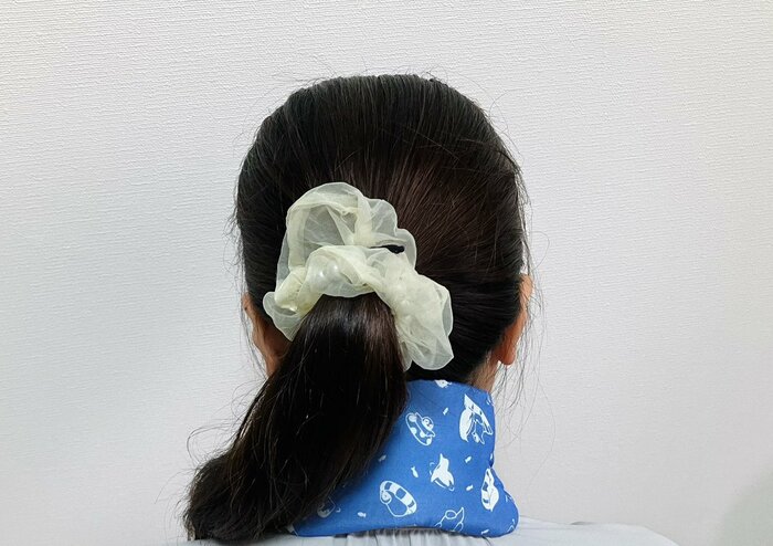 クールヘッドバンド首に使用