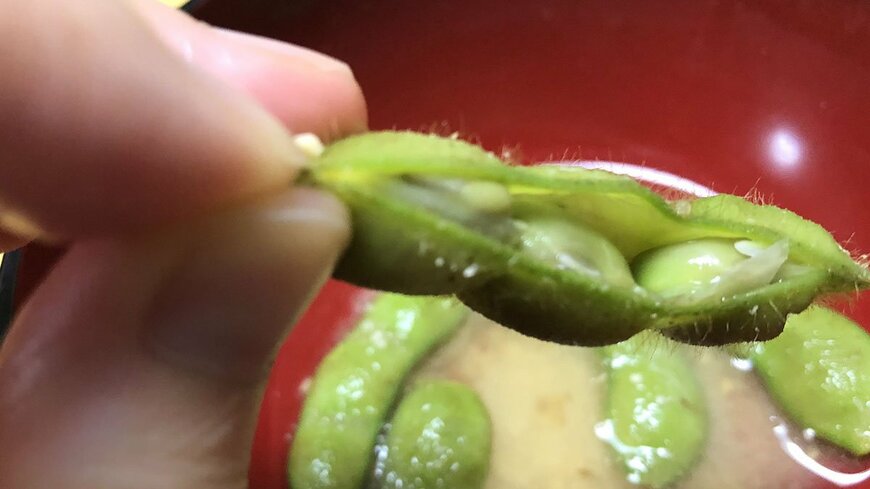 ホクホクな枝豆が美味しそう