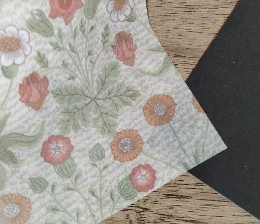 筆者撮影（セリア、デザインシートシール 9P ウィリアム・モリス）