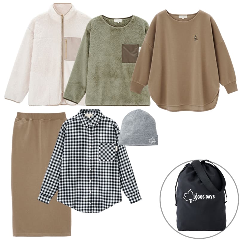 出所：ファッションセンターしまむら レディース LOGOS DAYSハッピーバッグ【7点セット】