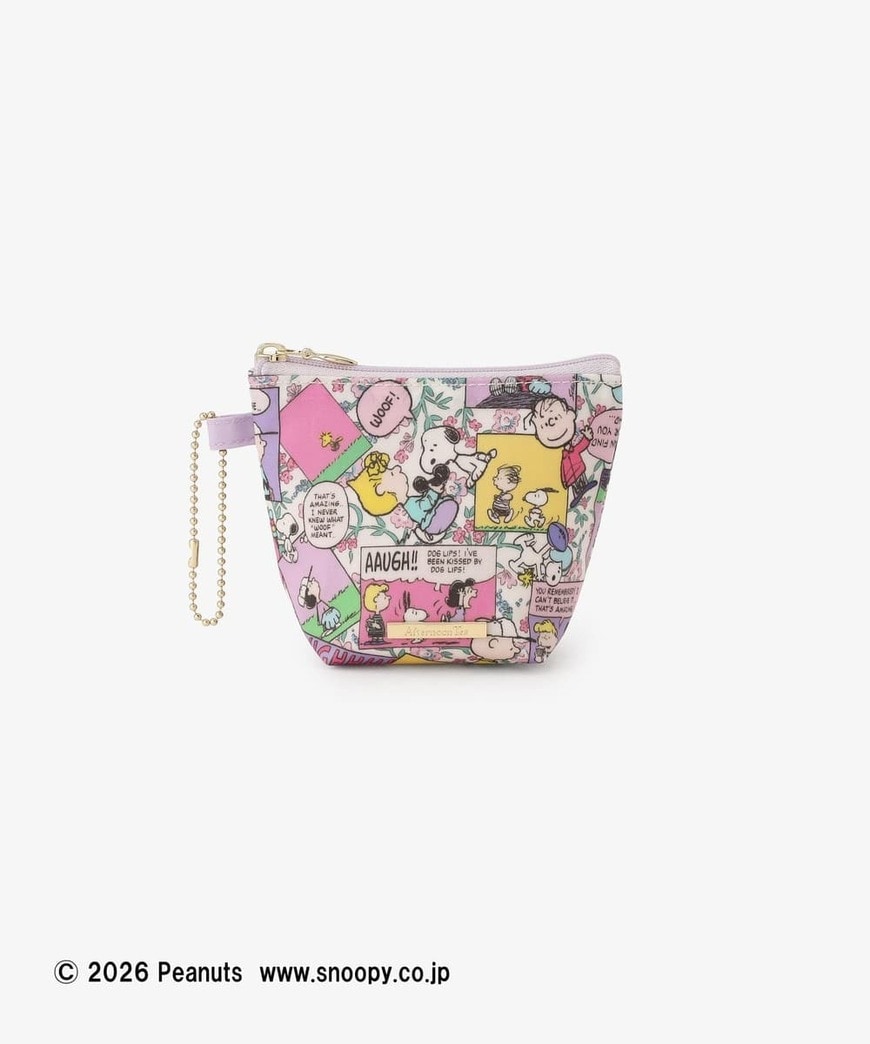 アフタヌーンティー公式通販　エコバッグ ポーチ付き／リバティプリント／PEANUTSの画像