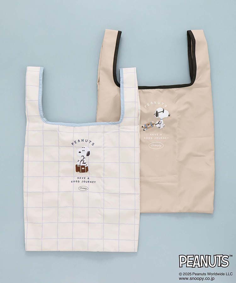 ブルーブルーエ公式　スヌーピーjourneyエコバッグM
