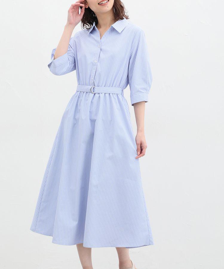 ハニーズ、6分袖シャツワンピース画像