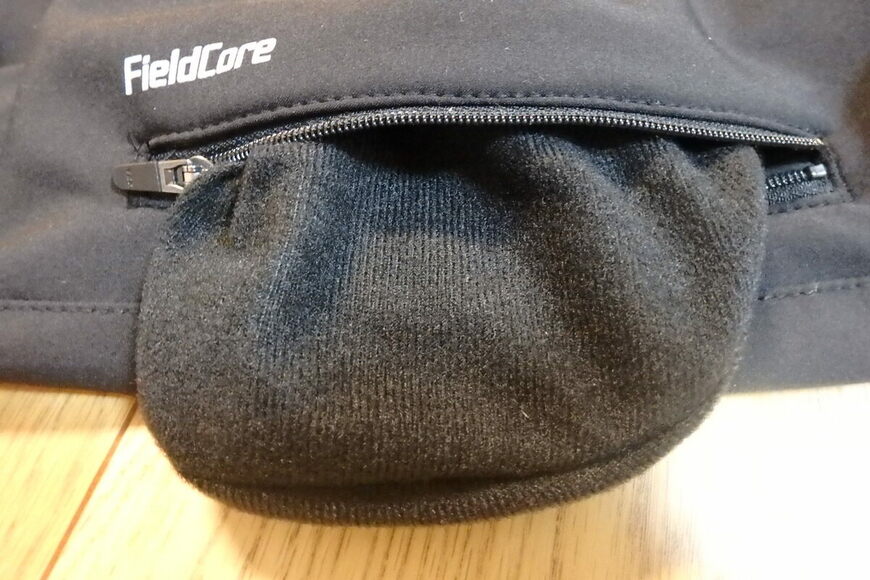 ワークマン、レディースウォームクライミングパンツ ポケット内側写真