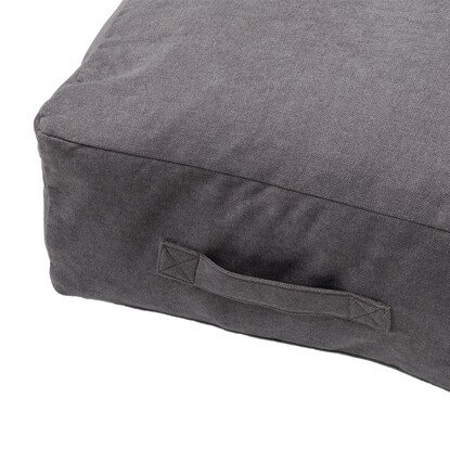 ニトリ公式　【デコホーム商品】布団収納クッションカバー シェニーIV（グレー）　画像