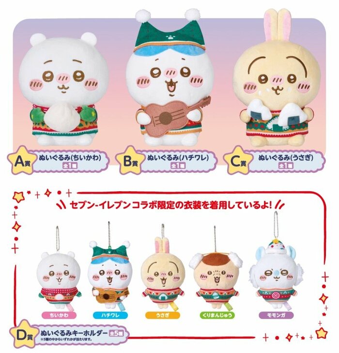 エニマイくじ ちいかわ A～D賞