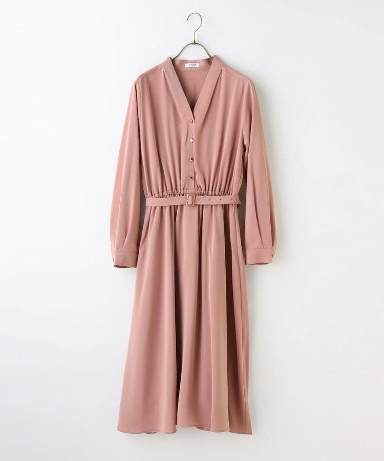 出所：ハニーズ公式通販 金釦使いワンピース