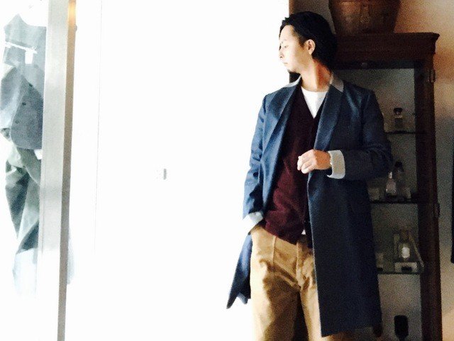 MAINU - denim drape coat ¥63,720（税込）