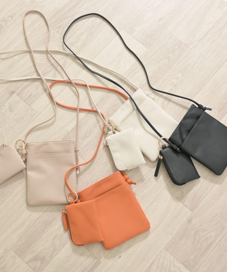 出所：ハニーズ公式通販 ポーチ付ミニショルダー