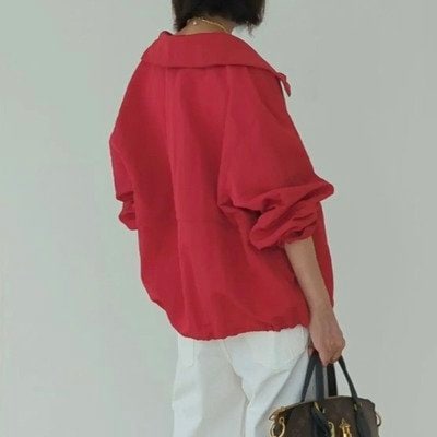 【66歳マダム】ZARA「テクニカル素材ボタンジャケット」で9種の着回しコーデを披露