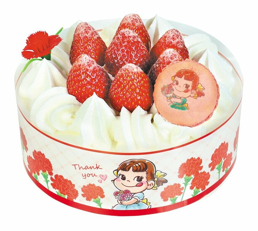 シャンテリークリームに苺、スポンジをあわせた不二家の定番「苺のショートケーキ」